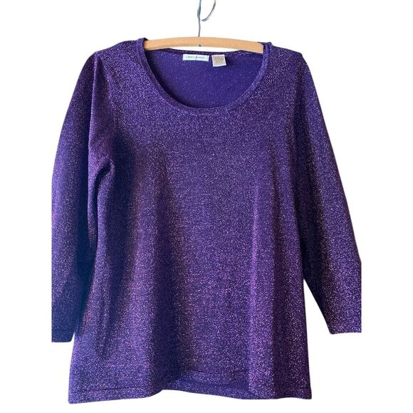 Laura Ashley Women,s Eveningware Formal Soft Girl Purple Metallic  Pink Sparkle - Picture 1 of 9